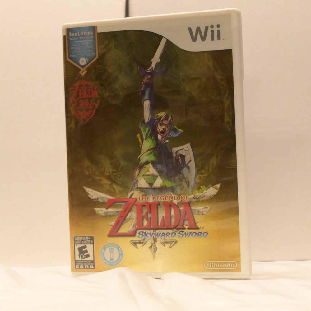 Zelda‎ Skyward Sword Wii 25th Anniversary CIB Soundtrack Complete